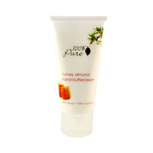 100% Pure Organic Vanilla Bean Hand Buttercream, 57ml/2 fl oz 100% Pure Organic French Lavender Hand Buttercream on white background