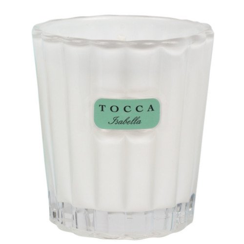 Tocca Beauty Candelina - Cleopatra: Grapefruit Cucumber, 80g/2.85 oz Tocca Beauty Candelina - Bianca: Green tea & Lemon on white background