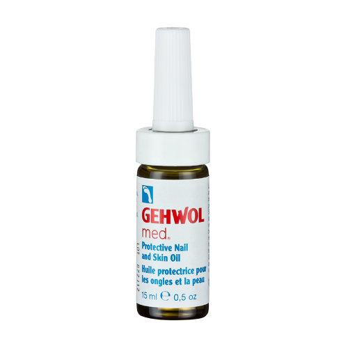 Gehwol Med Nail and Skin Protection Oil on white background