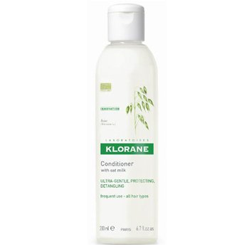 Klorane Conditioner with Oat Milk 200 ml, 6.7 Oz Klorane on white background