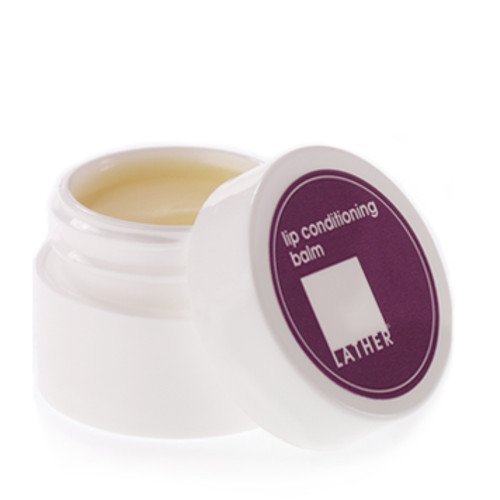 Lather Lip Conditioning Balm, 7ml/0.25 oz Lather on white background