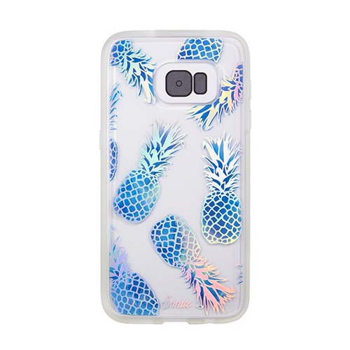 Sonix Samsung Galaxy S7 Case - Florette (Blue), 1 piece Sonix Samsung Galaxy S7 Case - Boho Floral (Black) on white background