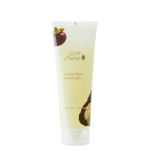 100% Pure Organic Eucalyptus Shower Gel, 236ml/8 fl oz 100% Pure Organic Blood Orange Shower Gel on white background