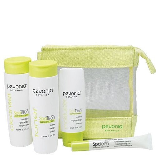 Pevonia SpaTeen Blemished Skin Home Care Kit on white background