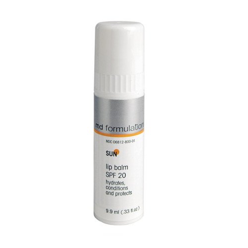 MD Formulations Lip Balm SPF 20, 9.9ml/.33 fl oz MD Formulations Lip Balm SPF 20 on white background