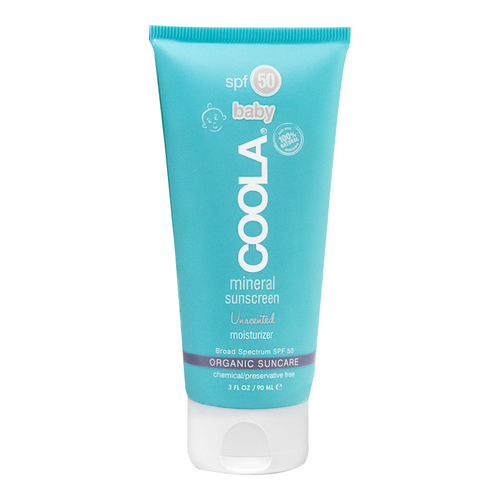 Coola Mineral Baby Organic SPF 50 Unscented, 90ml/3 fl oz Coola Mineral Baby Organic SPF 50 Unscented on white background
