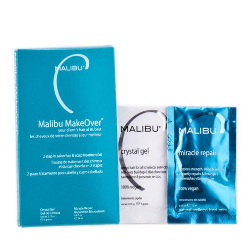 Malibu C Malibu Makeover Treatment, 2 pieces Malibu C Malibu Makeover Treatment on white background