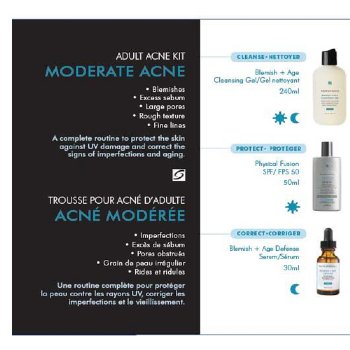 SkinCeuticals Moderate Acne Kit ( 3 pcs. ) SkinCeuticals Moderate Acne Kit on white background