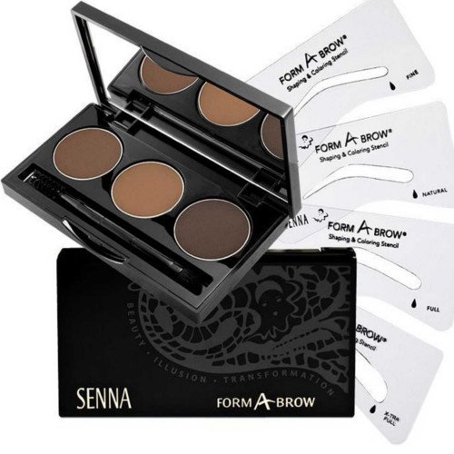 Senna Cosmetics Form-A-Brow Kit - Neutral, 4.5g/0.15 oz Senna Cosmetics Form-A-Brow Kit - Ash Blonde on white background