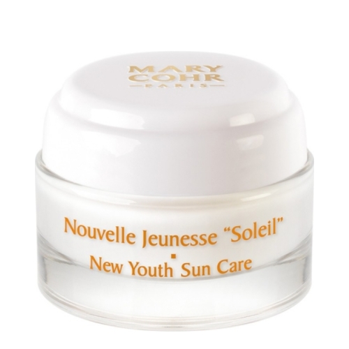 Mary Cohr New Youth Sun Care on white background