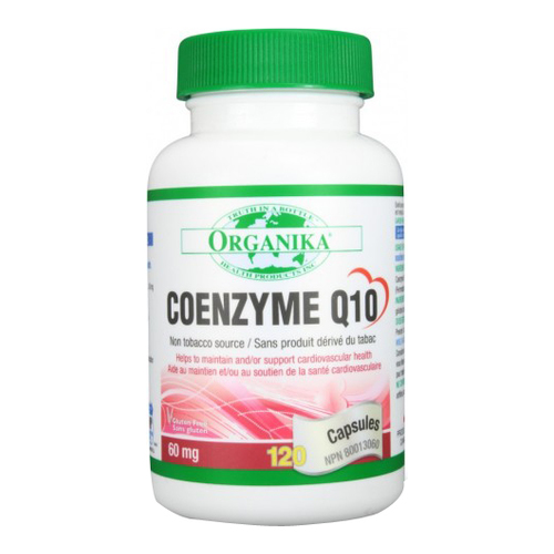 Organika Coenzyme Q10, 120 x 60mg/0.9 grain