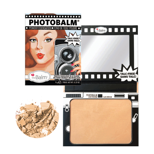 theBalm PhotoBalm- Powder Foundation - Light Medium, 9g/0.3 oz theBalm PhotoBalm- Powder Foundation - After Dark on white background