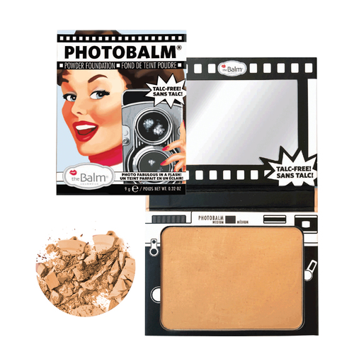 theBalm PhotoBalm- Powder Foundation - Light Medium, 9g/0.3 oz theBalm PhotoBalm- Powder Foundation - After Dark on white background