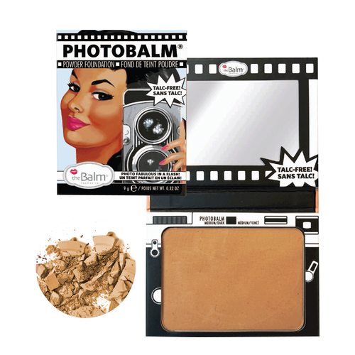 theBalm PhotoBalm- Powder Foundation - Light Medium, 9g/0.3 oz theBalm PhotoBalm- Powder Foundation - After Dark on white background
