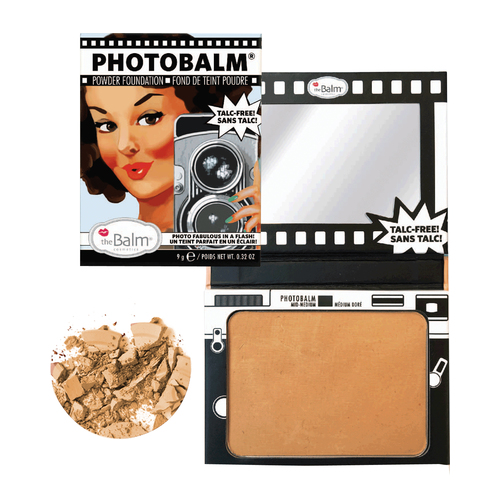 theBalm PhotoBalm- Powder Foundation - Light Medium, 9g/0.3 oz theBalm PhotoBalm- Powder Foundation - After Dark on white background