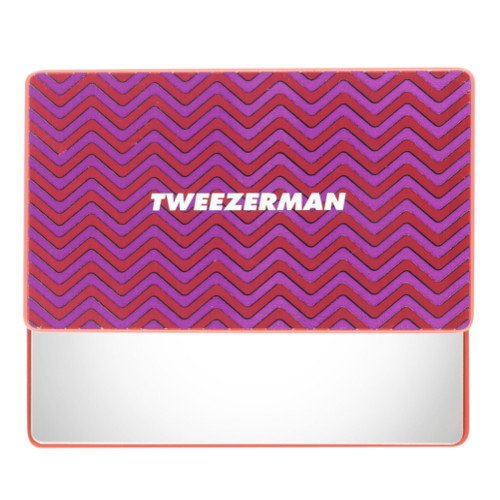 Tweezerman Unbreakable Mirror - Blue/Green on white background