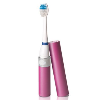 VIOlife Slim Sonic Toothbrush - Pink Bubbles VIOlife Slim Sonic Toothbrush - Sapphire Metallic on white background