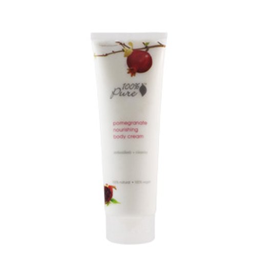100% Pure Organic Vanilla Bean Body Cream, 236ml/8 oz 100% Pure Organic Blood Orange Body Cream on white background