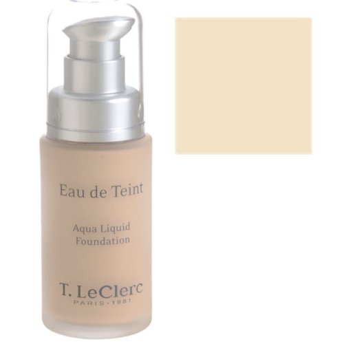 T LeClerc Aqua Liquid Foundation 01 - Porcelaine Light on white background