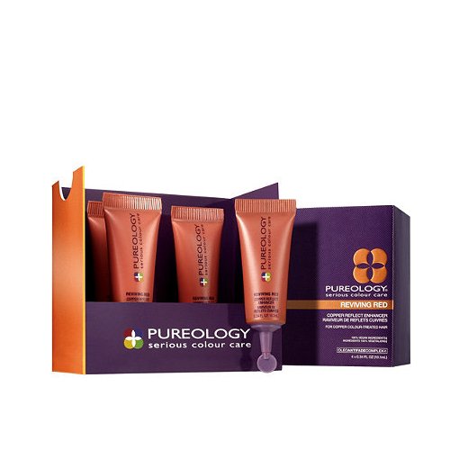 Pureology Reviving Red Copper Reflect Enhancer, 4 pieces Pureology Reviving Red Copper Reflect Enhancer on white background