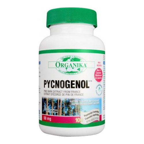 Organika Pycnogenol 50mg on white background