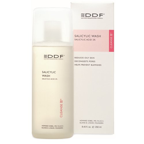 DDF Salicylic Wash 2%, 250ml/8.5 fl oz DDF on white background