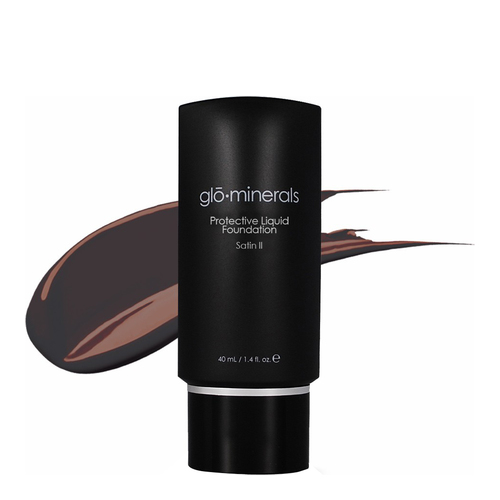gloMinerals Protective Liquid Foundation Satin II - Honey, 40ml/1.4 fl oz gloMinerals Protective Liquid Foundation Satin II - Beige on white background