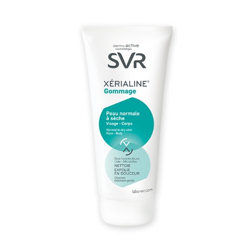 SVR Lab Xerialine Scrub Face and Body, 200ml/7 fl oz SVR Lab Xerialine Scrub Face and Body on white background