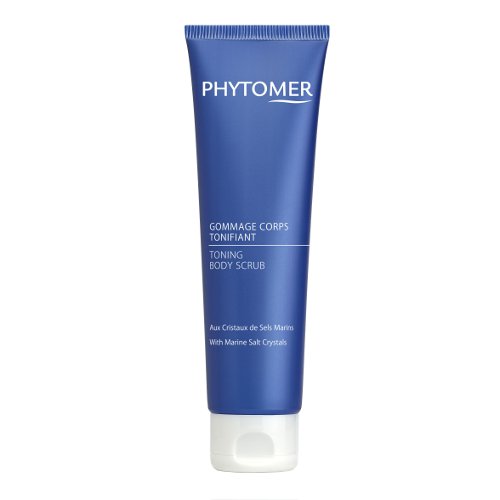 Phytomer Toning Body Scrub with Marine Salt Crystals on white background