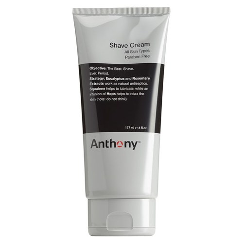Anthony Logistics Shave Cream, 180ml/6 fl oz Anthony Logistics Shave Cream on white background