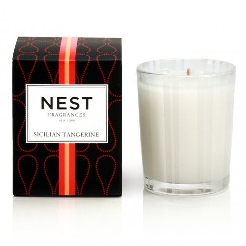 Nest Fragrances Orange Blossom Votive Candle, 57g/2.4 oz Nest Fragrances Bamboo Votive Candle on white background