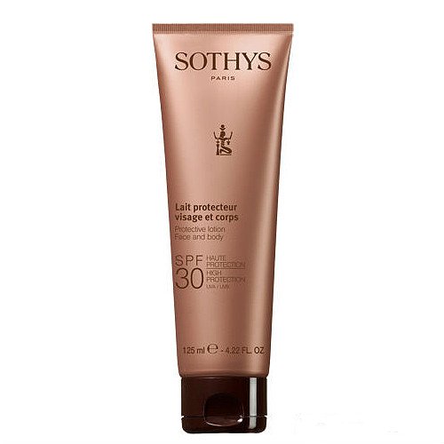 Sothys Sunscreen Lotion Face and Body SPF30, 125ml/4.22 fl oz Sothys on white background