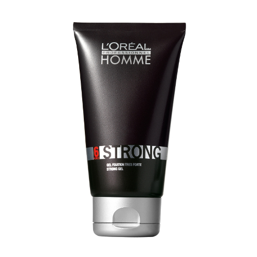 L'oreal Professional Paris Homme Strong Gel, 150ml/5.1 fl oz Loreal Professional Paris Homme Strong Gel on white background