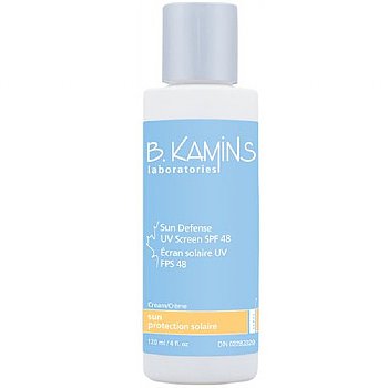 B Kamins Sun Defence SPF48, 120ml/4 fl oz B Kamins Sun Defence SPF48 on white background