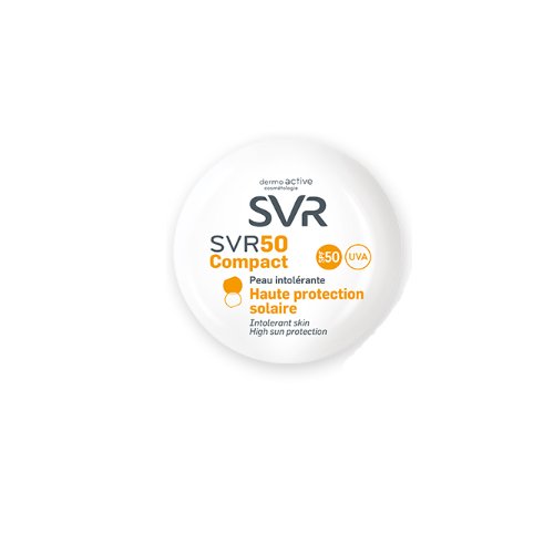 SVR Lab SVR 50 Compact - Clear Beige, 10ml/0.33 fl oz SVR Lab SVR 50 Compact - Clear Beige on white background