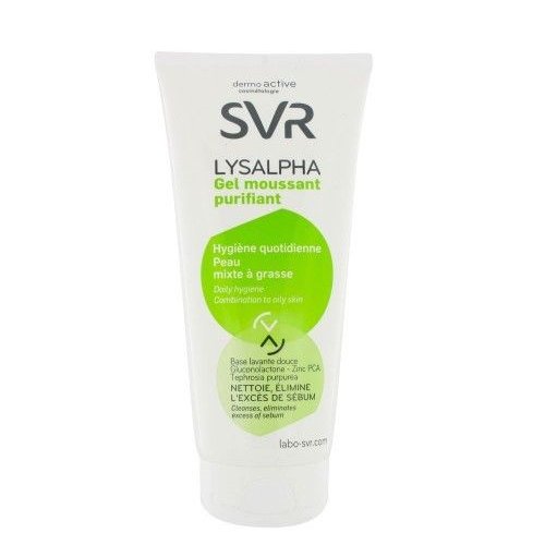 SVR Lab Lysalpha Daily Purifying Foaming Gel on white background