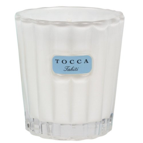 Tocca Beauty Candelina - Cleopatra: Grapefruit Cucumber, 80g/2.85 oz Tocca Beauty Candelina - Bianca: Green tea & Lemon on white background