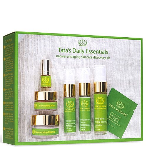 Tata Harper Daily Essentials Natural Anti Aging Skincare Discovery Kit Tata Harper Daily Essentials Natural Anti Aging Skincare Discovery Kit on white background