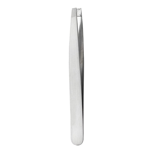 Slanted Tweezer - Silver, 1 piece Naturally Yours Slanted Tweezer - Silver on white background