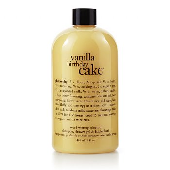 philosophy Vanilla Birthday Cake Bath Gel, 473ml/16 oz Philosophy on white background