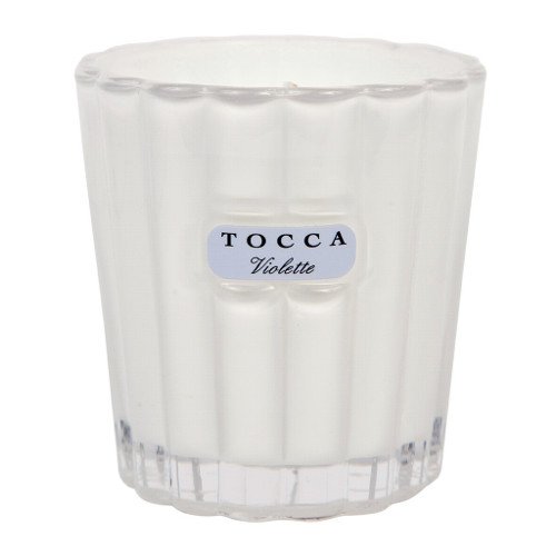 Tocca Beauty Candelina - Cleopatra: Grapefruit Cucumber, 80g/2.85 oz Tocca Beauty Candelina - Bianca: Green tea & Lemon on white background