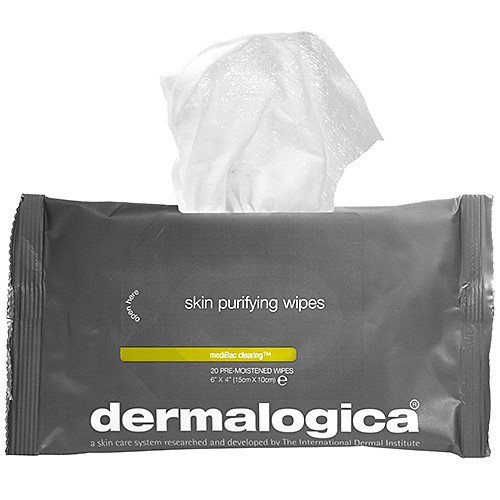 Dermalogica MediBac Clearing Skin Purifying Wipes, 6 Pack (6 x 20 wipes) Dermalogica MediBac Clearing Skin Purifying Wipes on white background