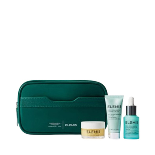 Elemis x Aston Martin Aramco Formula One Team Iconic Discovery Skincare Collection, 1 set Elemis x Aston Martin Aramco Formula One Team Iconic Discovery Skincare Collection on white background