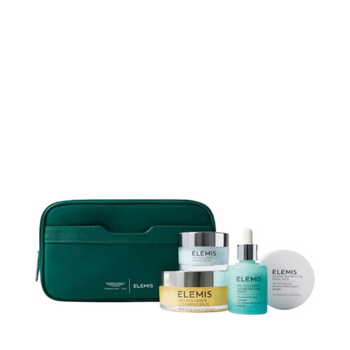 Elemis x Aston Martin Aramco Formula One Team Iconic Skincare Collection, 1 set Elemis x Aston Martin Aramco Formula One Team Iconic Skincare Collection on white background
