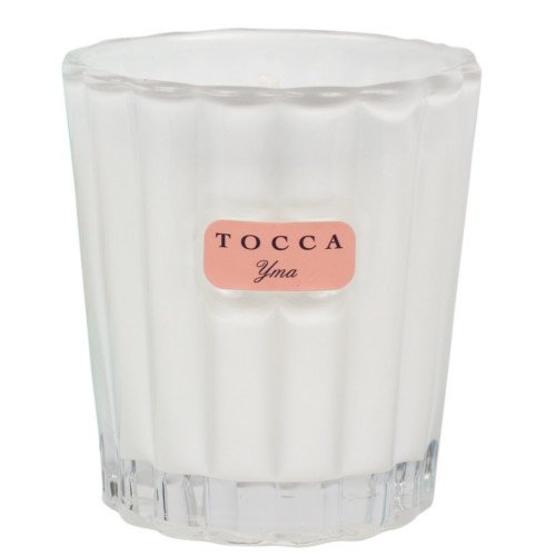 Tocca Beauty Candelina - Cleopatra: Grapefruit Cucumber, 80g/2.85 oz Tocca Beauty Candelina - Bianca: Green tea & Lemon on white background