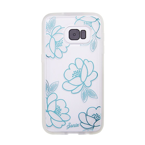 Sonix Samsung Galaxy S7 Case - Florette (Blue), 1 piece Sonix Samsung Galaxy S7 Case - Boho Floral (Black) on white background